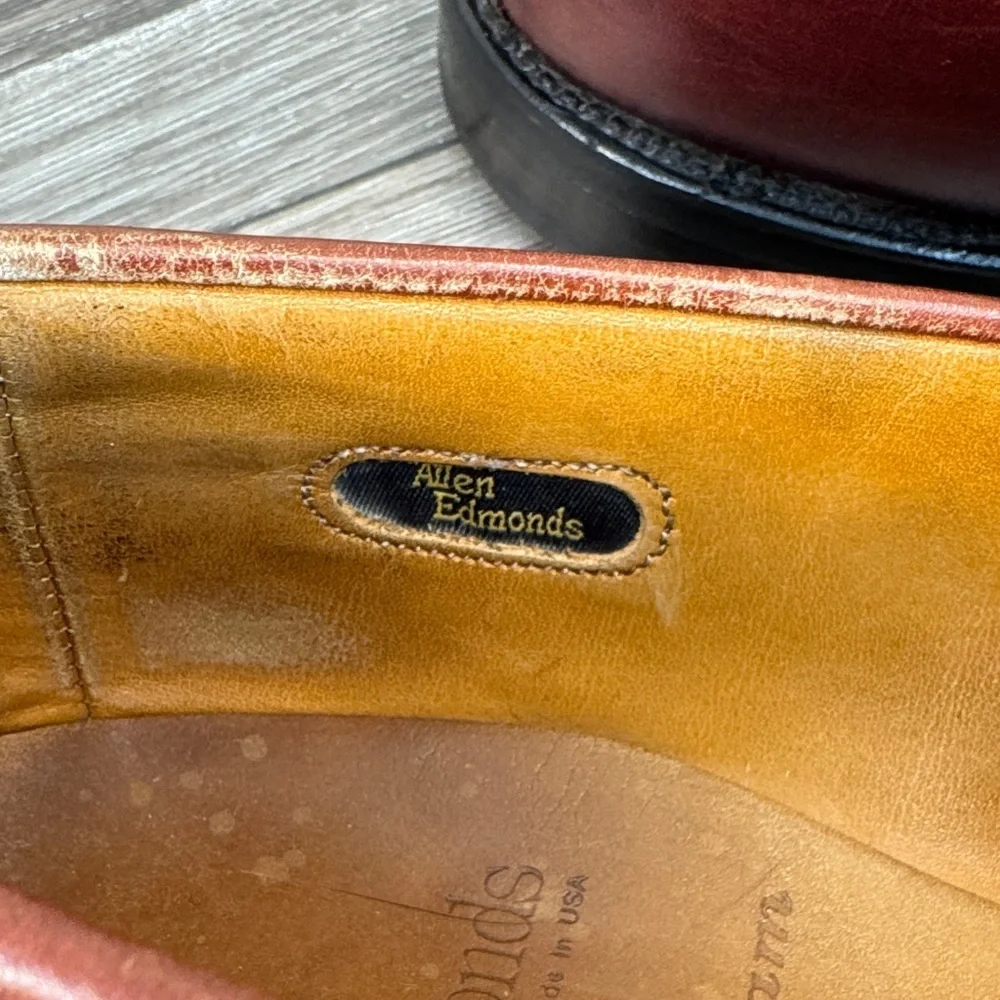 Allen Edmonds Men's Brown Leather Loafers size 10 (j210)